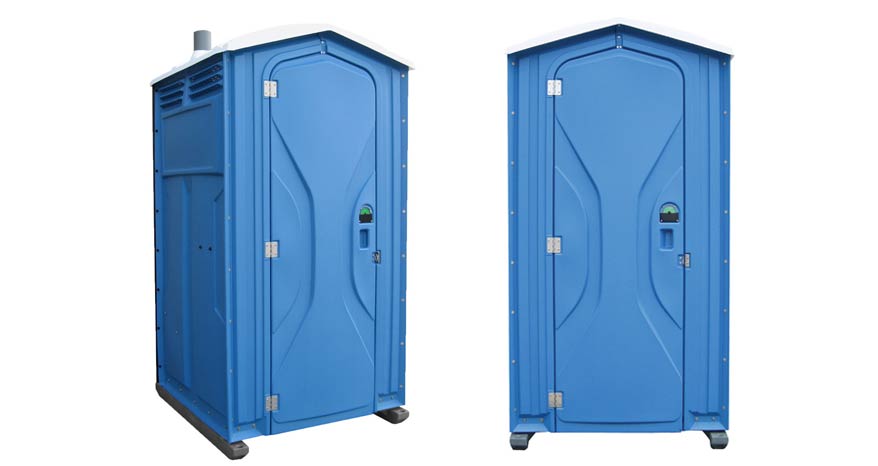 Long-term porta potty units on site in Ashland, Ohio